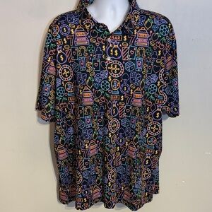 Sunday Swagger NWOT the Gambler casino themed golf shirt size 3XL